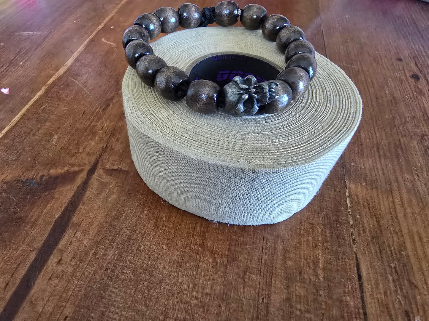 Whiskey barrel fang shock cord bracelet