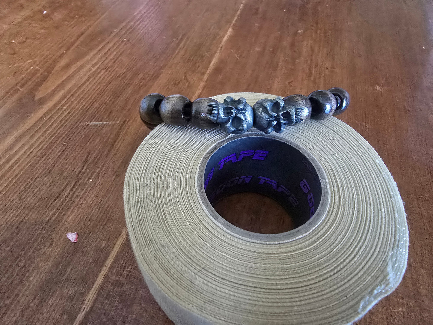 Whiskey barrel skulls bracelet