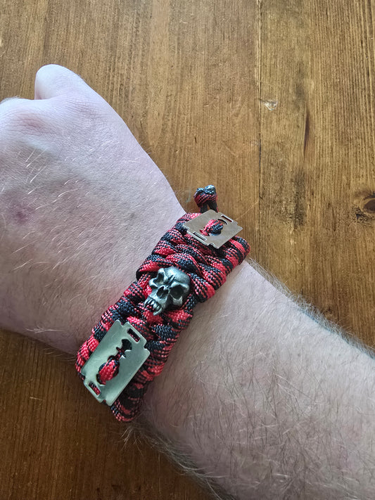 Razor gang skull bracelet