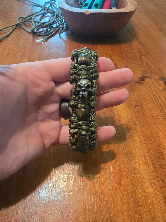whiskey barrel skull